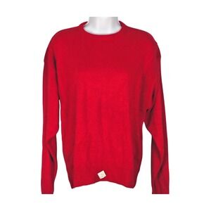 Sweetree Red 100% Acrylic Nomelle Knit Sweater 44 Made in USA vintage 80's